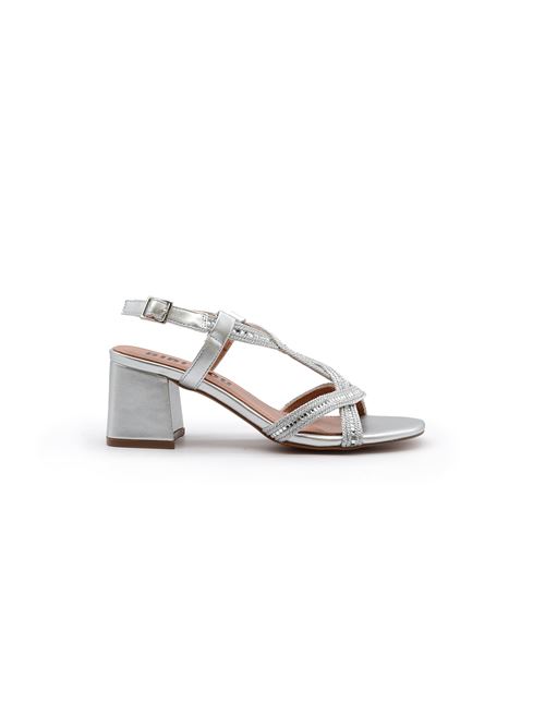 SANDALO BRILLANTINI ARGENTO BIBI LOU | 821Z94TPLATA